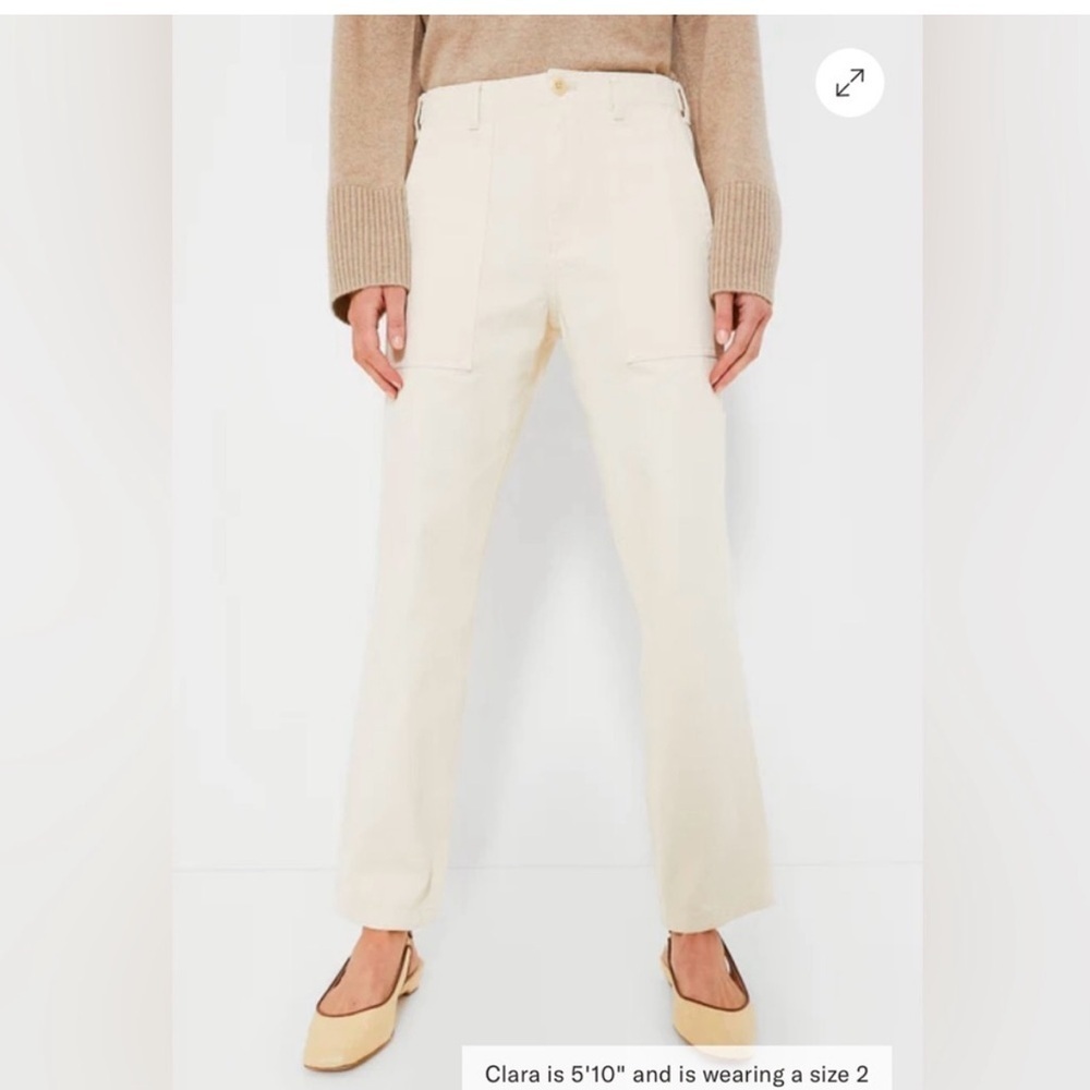 Tuckernuck ALEX MILL Herringbone Neil Pants in Ecru Size 34